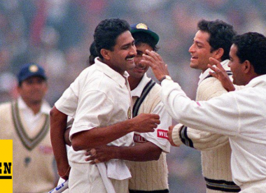 Wisden’s Test spells of the 1990s, No.1: Anil Kumble’s 10-74
